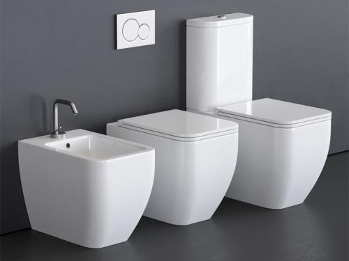 Чаша унитаза приставная Scarabeo Teorema 2.0 5138/CL цвет белый без сиденья безободковая - фото 2