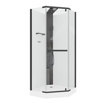 Душевая кабина Cerutti SPA CHIKA901B 90х90 трапеция без крыши ориентация универсальная