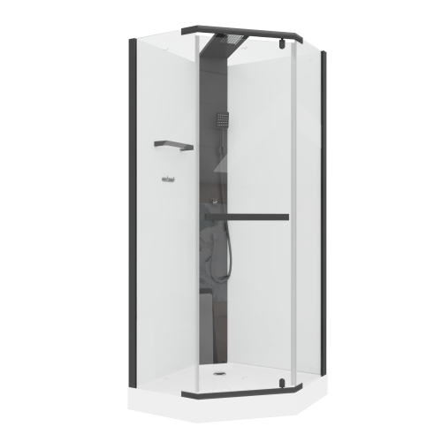 Душевая кабина Cerutti SPA CHIKA901B 90х90 трапеция без крыши ориентация универсальная