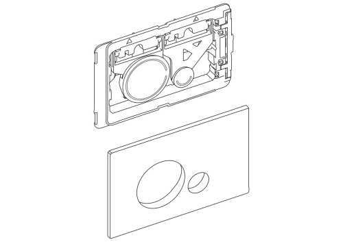 Клавиша смыва механическая BelBagno SFERA BB017-SR-NERO.M цвет черный матовый - фото 3