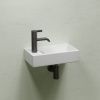 Раковина из сантехнического фарфора Ceramica Nova ELEMENT CN6051RMW 40х20 подвесная цвет белый 1 отверстие под смеситель