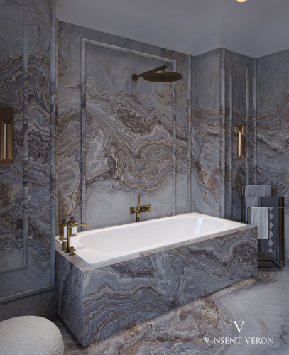 Ванна чугунная Vinsent Veron Soissons VCN1707042H/VH0012BL-AS 170х70 пристенная прямоугольная с ножками с ручками - фото 3