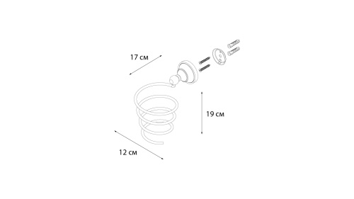 Держатель фена Fixsen Bogema FX-78519 - фото 3