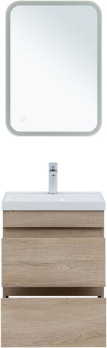 Тумба под раковину Aquanet Нота NEW 00334196 49х34х61 подвесная цвет светлое дерево - фото 5