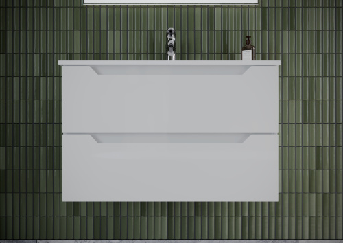 Тумба под раковину Sancos Norma 2.0 NR2.080W 79х45х50 подвесная цвет белый - фото 4