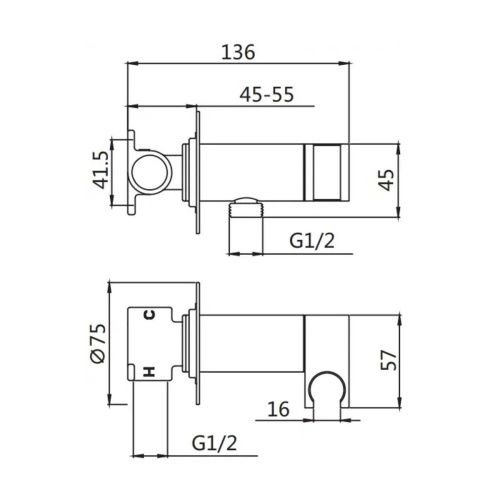Гигиенический душ со смесителем Shevanik S147H черный - фото 3
