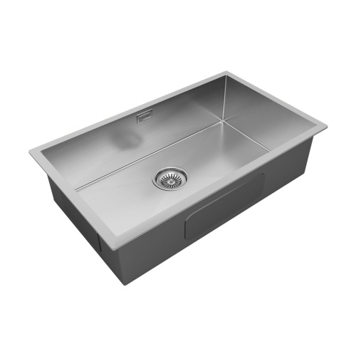 Кухонная мойка Paulmark GERBERG 74 UNI PM257444-BS 69х39 цвет брашированная нержавеющая сталь поверхность матовая - фото 2