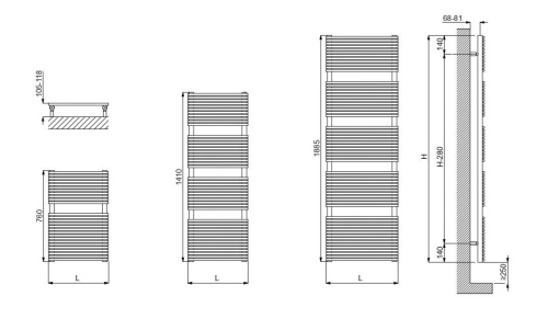 Полотенцесушитель Cordivari Elen18 Electric 3581440400042 50х141 электрический хром - фото 2
