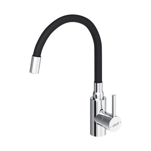 Смеситель для кухни Dorff Logic D3007622 на мойку черный - фото 2