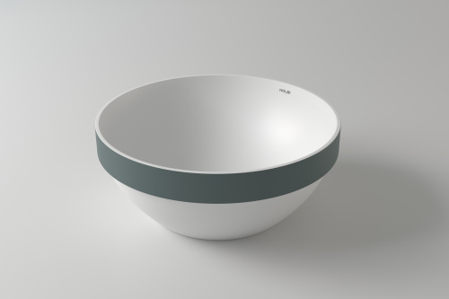 Раковина из искусственного камня Holbi CAPELLA 1.02.021.11.2 42х42 полувстраиваемая цвет белый матовый