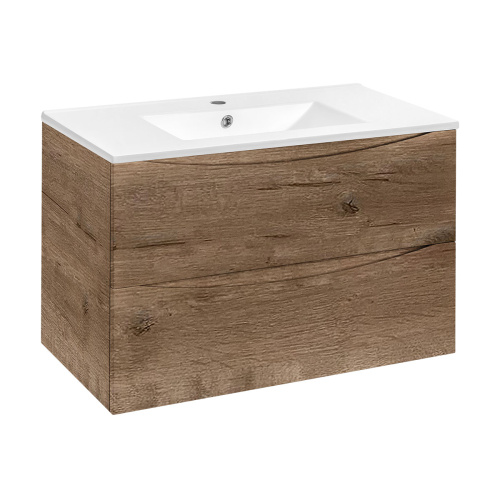 Тумба под раковину Vincea Mia VMC-2MC900VO 91х50х46 подвесная цвет коричневый - фото 2