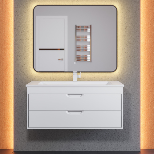 Тумба с раковиной Uperwood UPD Modul 393020552 97х45х57 цвет белый матовый - фото 3