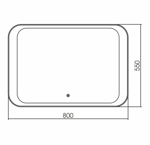 Зеркало в ванную Grossman Modern 280550 80х55 - фото 2