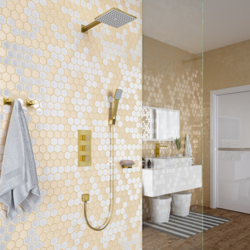 Душевая система Timo Tetra-thermo SX-0179/00SM встраиваемая в стену с термостатом - фото 2