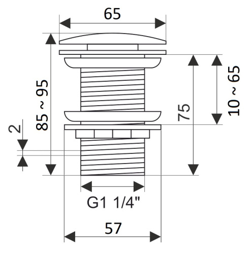 Донный клапан Creavit SF030 - фото 2