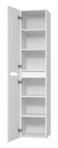 Шкаф-пенал Misty Роял П-Роя-01035-011П 35х34х165 подвесной цвет белый - фото 5