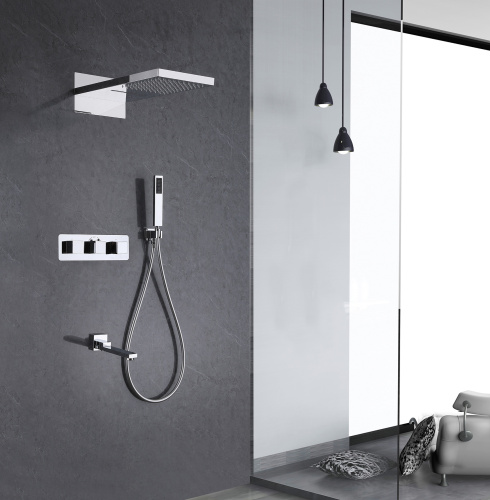 Душевая система ABBER AF8253 встраиваемая в стену с термостатом - фото 2