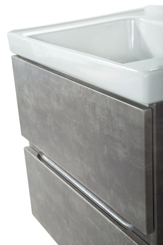 Тумба под раковину Art&Max TECHNO AM-Techno-900-2C-SO-FC305 87х46х50 подвесная цвет серый - фото 3