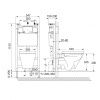 Комплект унитаз с инталляцией и клавишей смыва Roca The Gap 7893104100