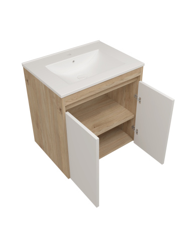 Фасад для тумбы под раковину Teymi Netta T60608 28х2х53 цвет белый - фото 3