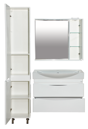 Зеркало-шкаф Misty Элвис П-Элв-01085-011П 83х15х74 подвесной - фото 4