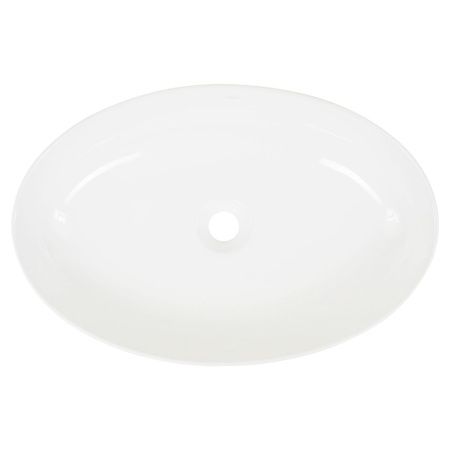 Раковина из сантехнического фарфора Melana 320337-805 60х40 накладная цвет белый без отверстий под смеситель