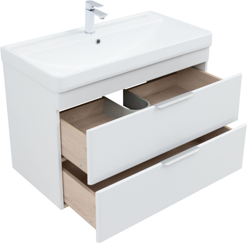 Тумба под раковину Aquanet Ирис new 00336311 89х46х57 подвесная цвет белый - фото 2