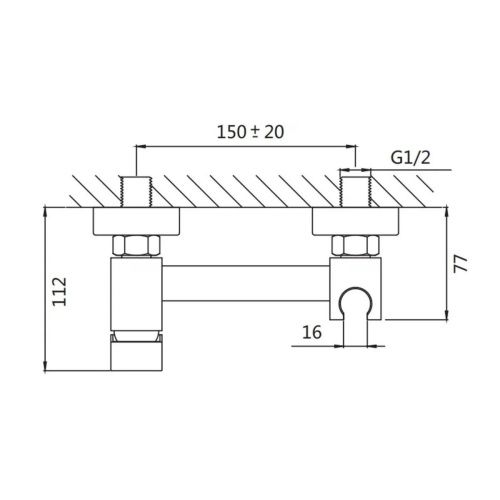 Гигиенический душ со смесителем Shevanik S137Q бронза - фото 3