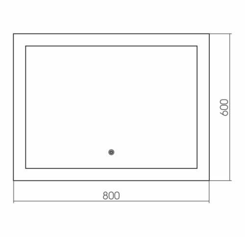 Зеркало в ванную Grossman Сlassic 180600 80х60 - фото 2