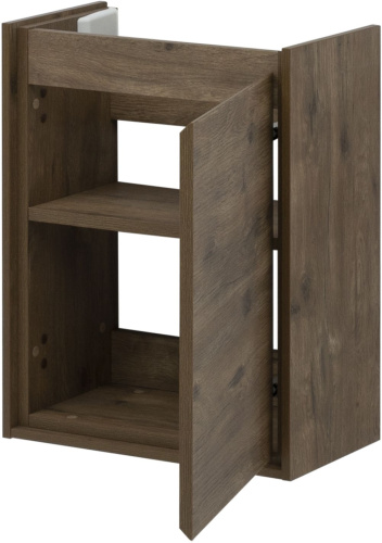 Тумба под раковину Aquanet Милан 00339963 42х23х54 подвесная цвет темное дерево - фото 3
