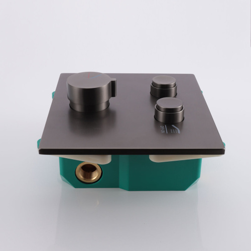 Смеситель для душа Vincea VSCV-421GM встраиваемый в стену вороненая сталь - фото 3