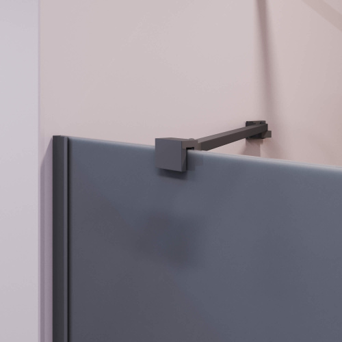 Душевая шторка на ванну RGW Screens 351115108-34 80х150 стекло тонированное профиль черный ориентация универсальная - фото 2