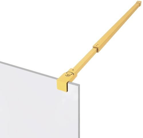 Душевая перегородка GOOD DOOR WALK IN ВИ00048 140х195 стекло прозрачное профиль золото матовое - фото 2