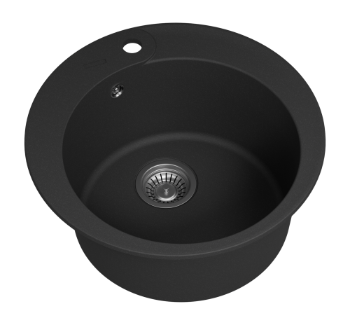Кухонная мойка Misty Artemida ART-51-01 51х51 цвет антрацит - фото 4