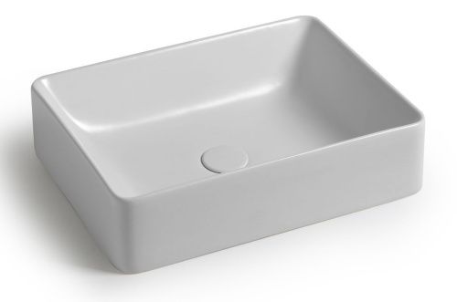 Раковина керамическая White Ceramic Slim W010701 50х40 накладная цвет белый