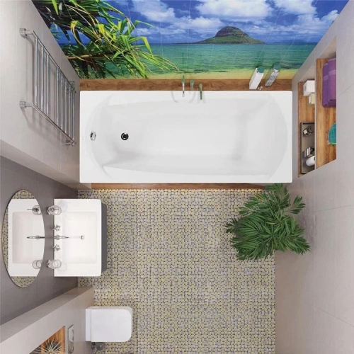 Ванна акриловая Vagnerplast Ebony VPBA170EBO2X-04 170х75 пристенная прямоугольная без каркаса - фото 3