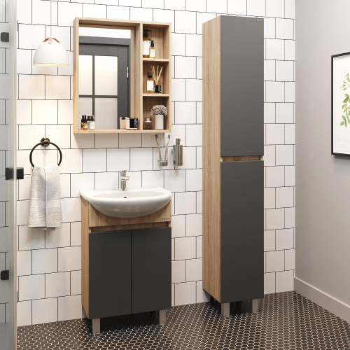 Тумба под раковину Onika Милтон 106147 59х30х68 напольная - фото 5