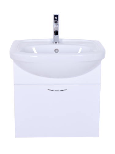 Тумба с раковиной Orange Лайт LRA-50TUW+RA 52х42х52 цвет белый - фото 2