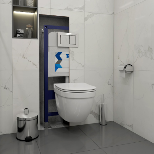 Клавиша смыва механическая Teymi Aina T70012CH цвет хром - фото 3