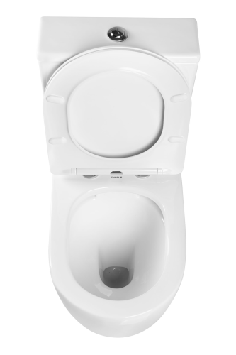 Унитаз напольный с бачком CHARUS TORRE BIANCA CT700-131W белый с сиденьем микролифт каскадный смыв - фото 4