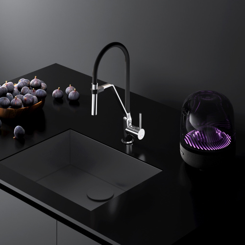 Смеситель для кухни Am.Pm Like F8013000 на мойку хром/черный - фото 5