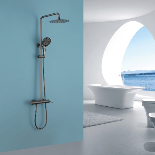 Душевая стойка ABBER AF8816NG настенная цвет никель - фото 2