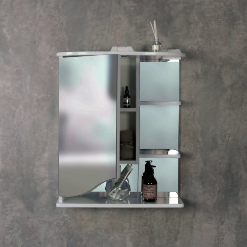 Зеркало-шкаф Onika Виола 206004 60х25х71 подвесной цвет белый - фото 4