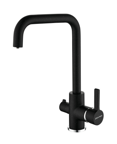 Смеситель для кухни Paulmark LOGAS Lo213021-308 на раковину черный
