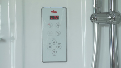 Душевая кабина Timo Lux T-7700 100х100 четверть круга с крышей ориентация универсальная - фото 4