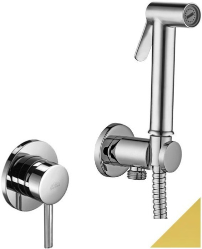 Гигиенический душ со смесителемPaffoni KITDUP110HG встраиваемый в стену золото