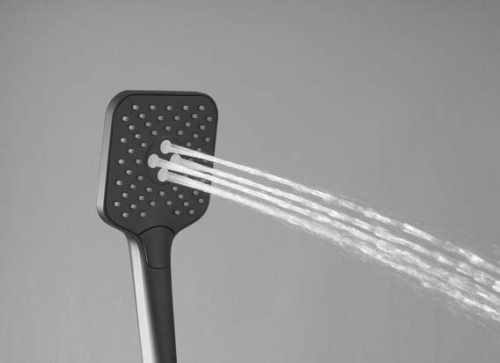 Душевая стойка Vincea Cube VSFS-1C1BG настенная цвет брашированное золото с термостатом - фото 4