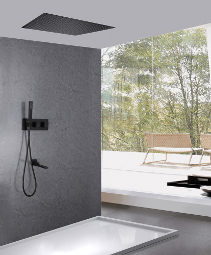 Душевая система ABBER AF8254B встраиваемая в стену с термостатом - фото 2