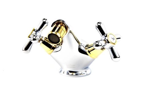 Смеситель Webert Armony AM710102017 на биде хром/золото - фото 2