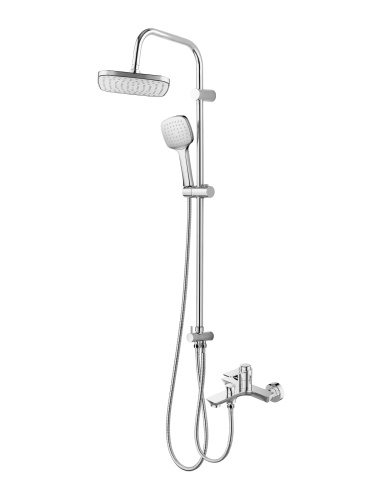 Душевая стойка Orange Thermo T19-944cr настенная цвет хром с термостатом - фото 2